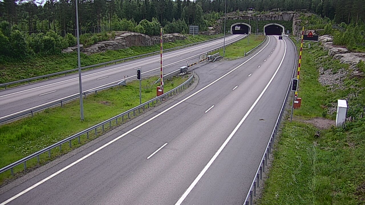 Kelikamerat Kuva Tie 7 Virolahti, Vaalimaan tunneli, puomi itä, Virolahti, Kymenlaakso