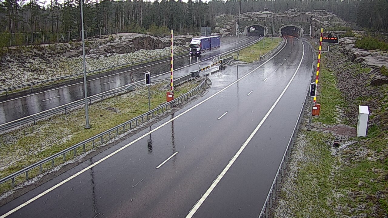 Kelikamerat Kuva Tie 7 Virolahti, Vaalimaan tunneli, puomi itä, Virolahti, Kymenlaakso