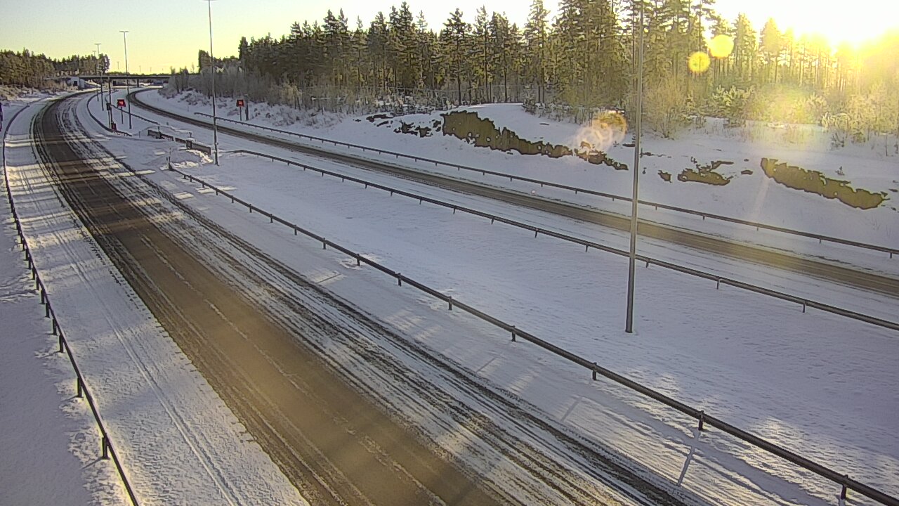 Weather Camera Image Väg 7 Vederlax, Vaalimaan tunneli, suuaukko öst, Virolahti, Kymenlaakso