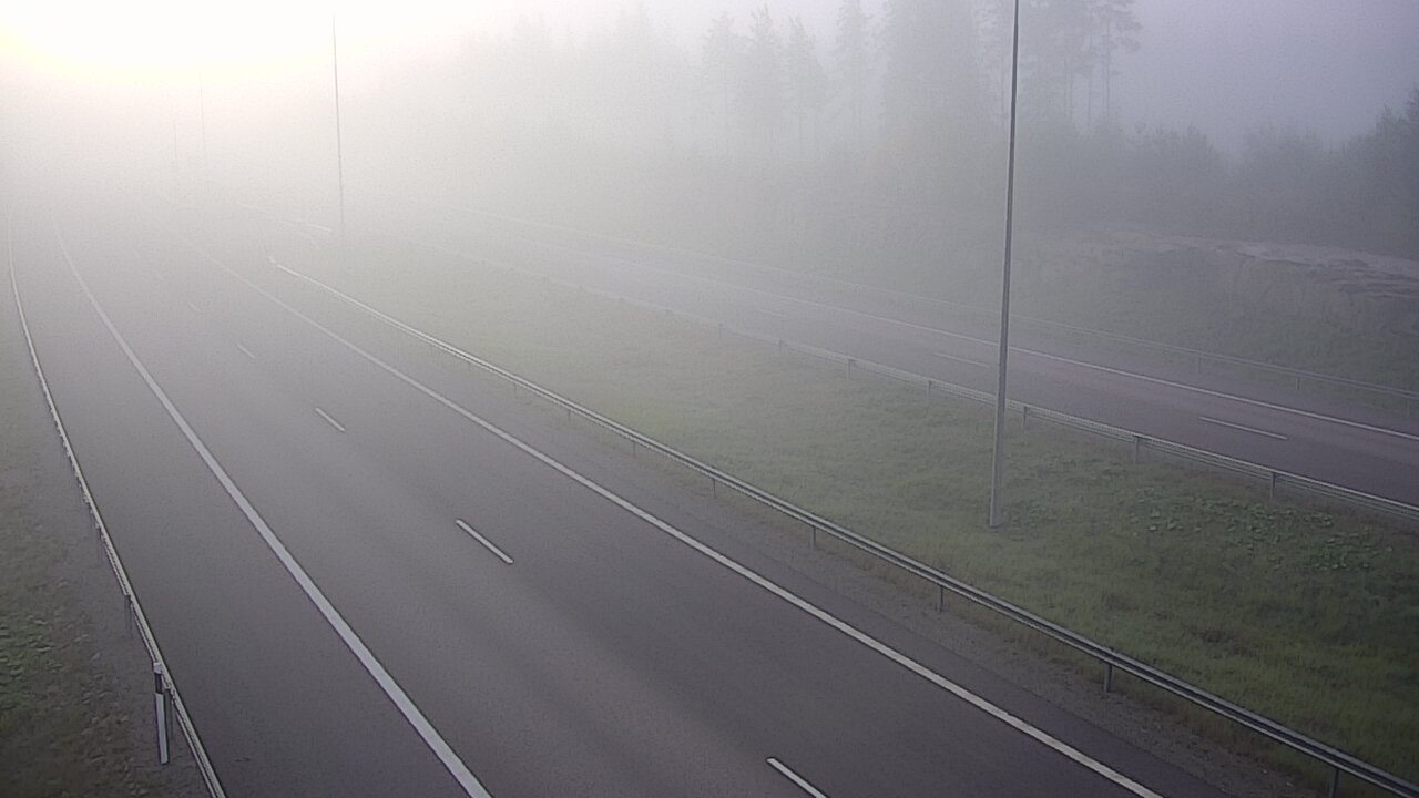 Weather Camera Image Road 7 Virolahti, Vaalimaan tunneli, suuaukko west, Virolahti, Kymenlaakso
