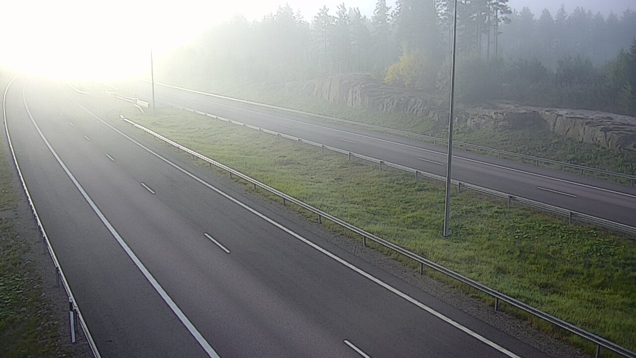 Weather Camera Image Road 7 Virolahti, Vaalimaan tunneli, suuaukko west, Virolahti, Kymenlaakso
