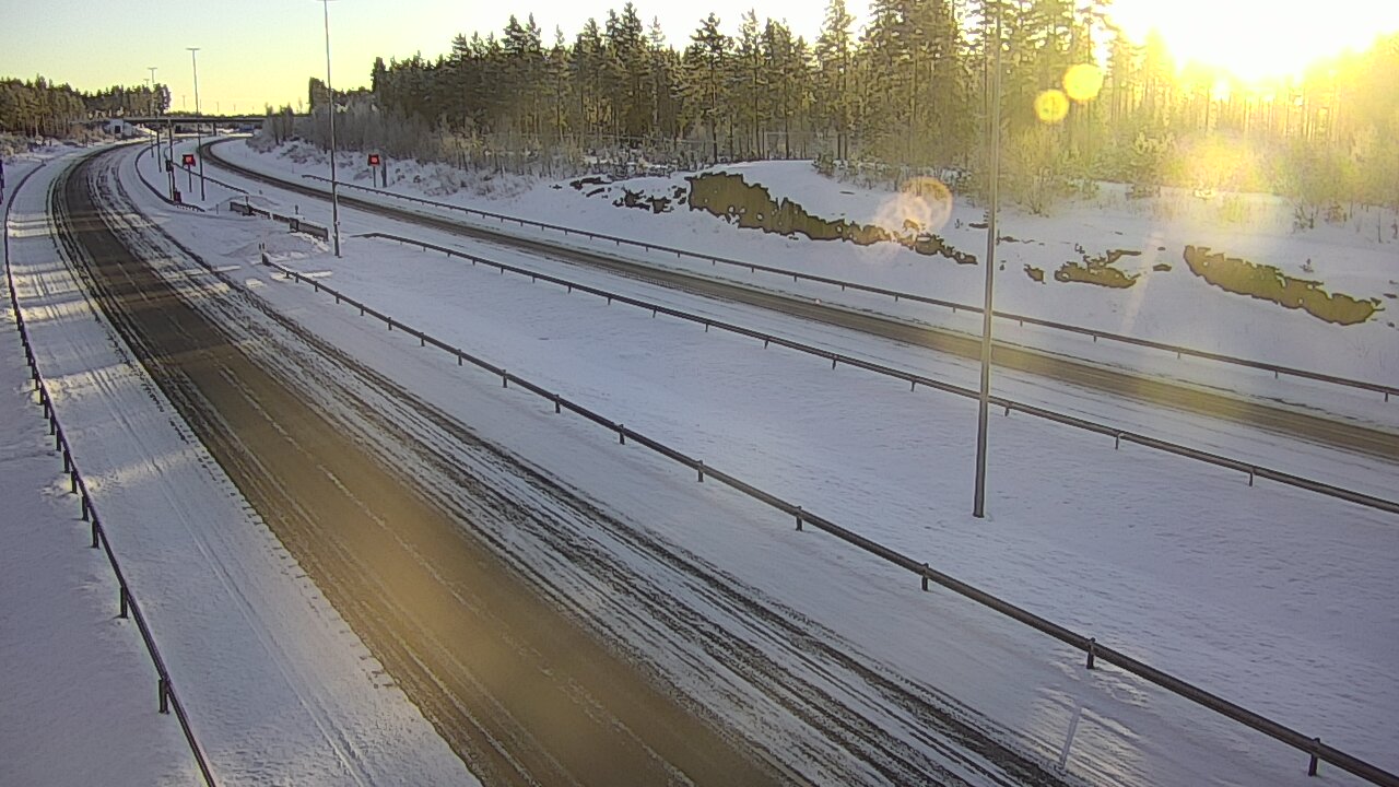 Weather Camera Image Väg 7 Vederlax, Vaalimaan tunneli, suuaukko öst, Virolahti, Kymenlaakso