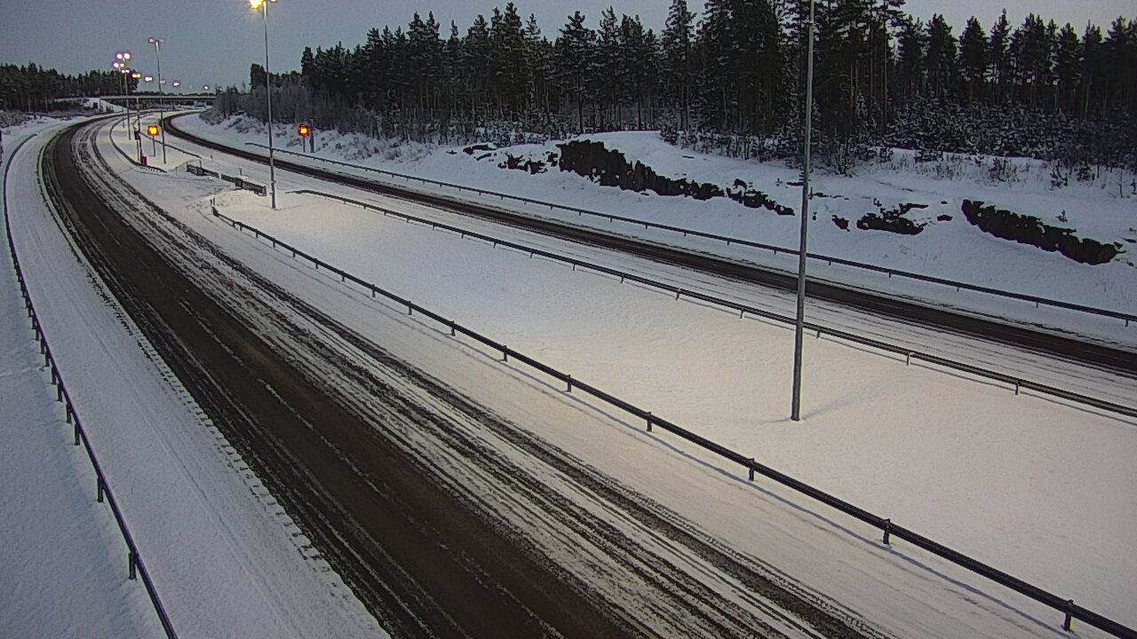 Weather Camera Image Väg 7 Vederlax, Vaalimaan tunneli, suuaukko öst, Virolahti, Kymenlaakso