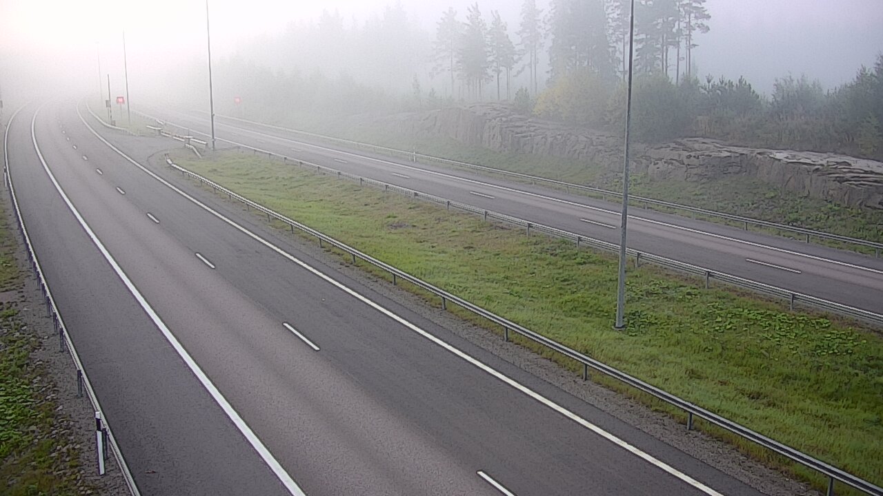 Weather Camera Image Road 7 Virolahti, Vaalimaan tunneli, suuaukko west, Virolahti, Kymenlaakso