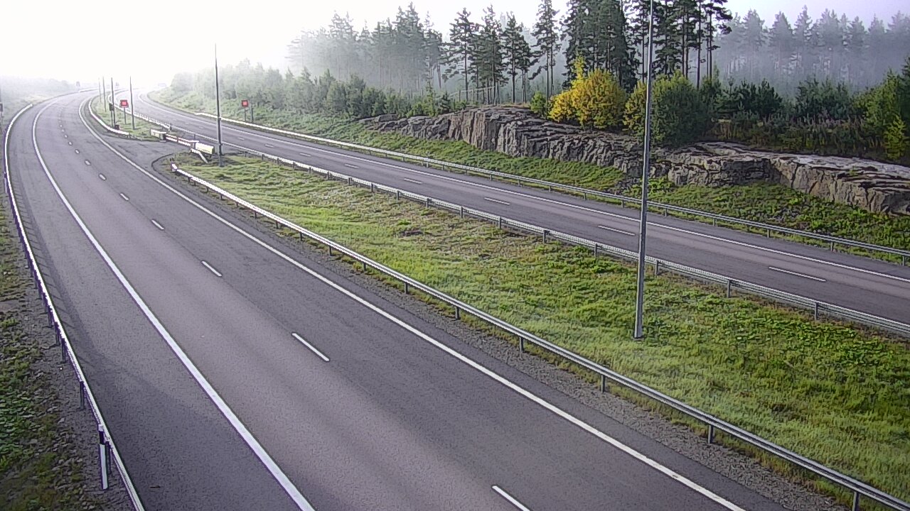 Weather Camera Image Road 7 Virolahti, Vaalimaan tunneli, suuaukko west, Virolahti, Kymenlaakso