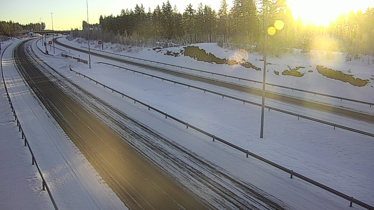 Weather Camera Image Väg 7 Vederlax, Vaalimaan tunneli, suuaukko öst, Virolahti, Kymenlaakso