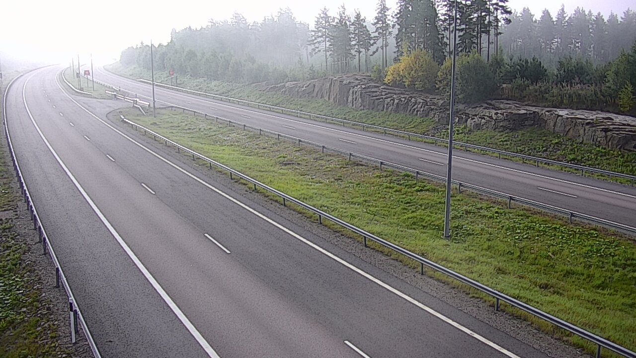 Weather Camera Image Road 7 Virolahti, Vaalimaan tunneli, suuaukko west, Virolahti, Kymenlaakso