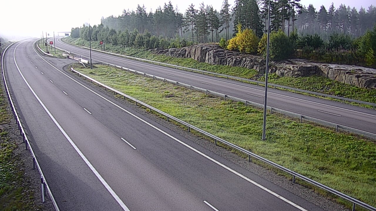 Weather Camera Image Road 7 Virolahti, Vaalimaan tunneli, suuaukko west, Virolahti, Kymenlaakso