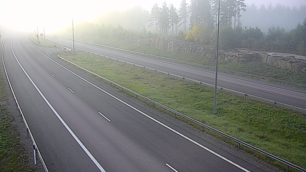 Weather Camera Image Road 7 Virolahti, Vaalimaan tunneli, suuaukko west, Virolahti, Kymenlaakso