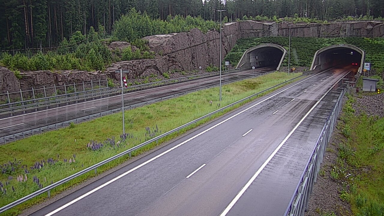 Weather Camera Image Road 7 Virolahti, Vaalimaan tunneli, suuaukko west, Virolahti, Kymenlaakso