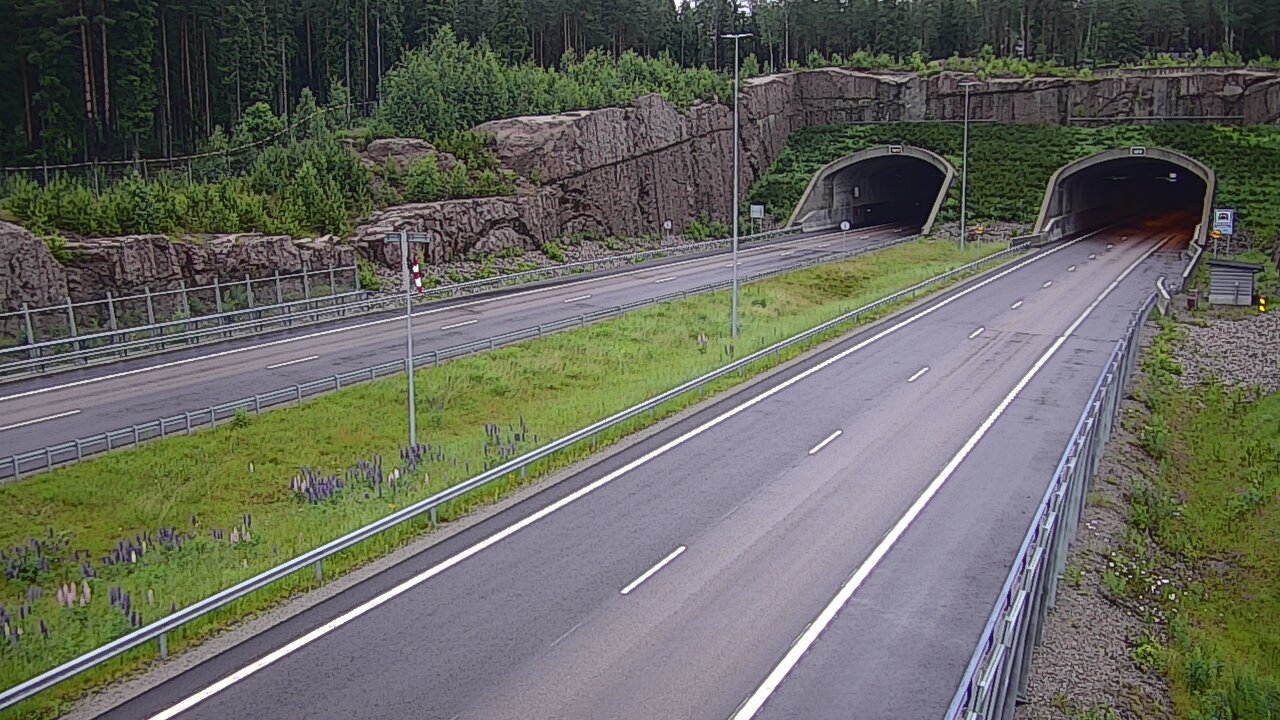 Weather Camera Image Road 7 Virolahti, Vaalimaan tunneli, suuaukko west, Virolahti, Kymenlaakso
