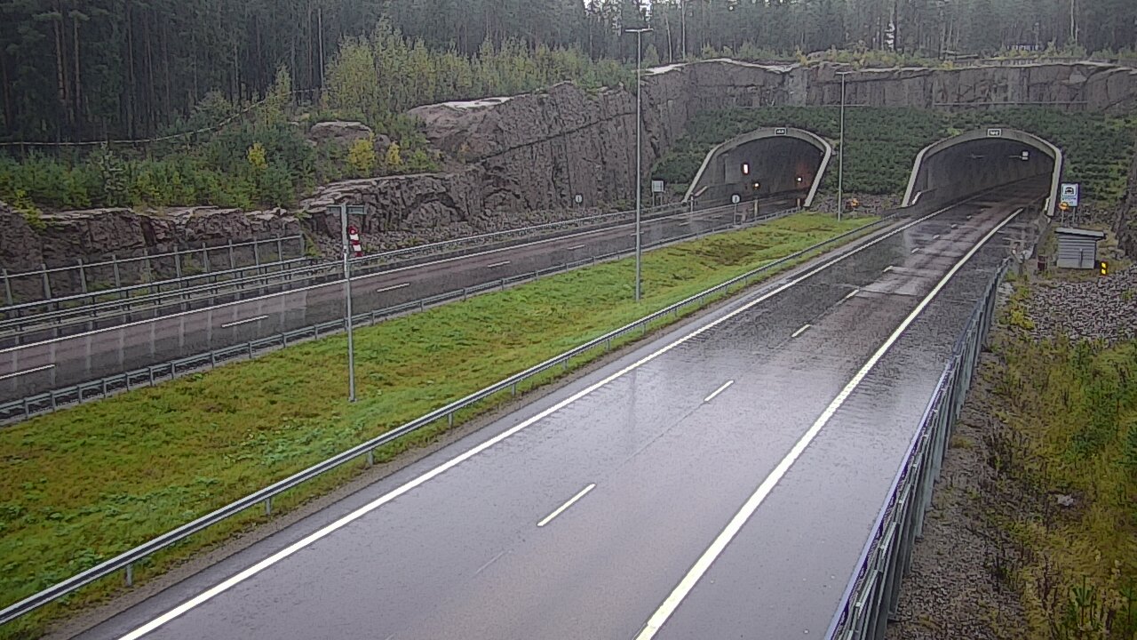 Weather Camera Image Road 7 Virolahti, Vaalimaan tunneli, suuaukko west, Virolahti, Kymenlaakso