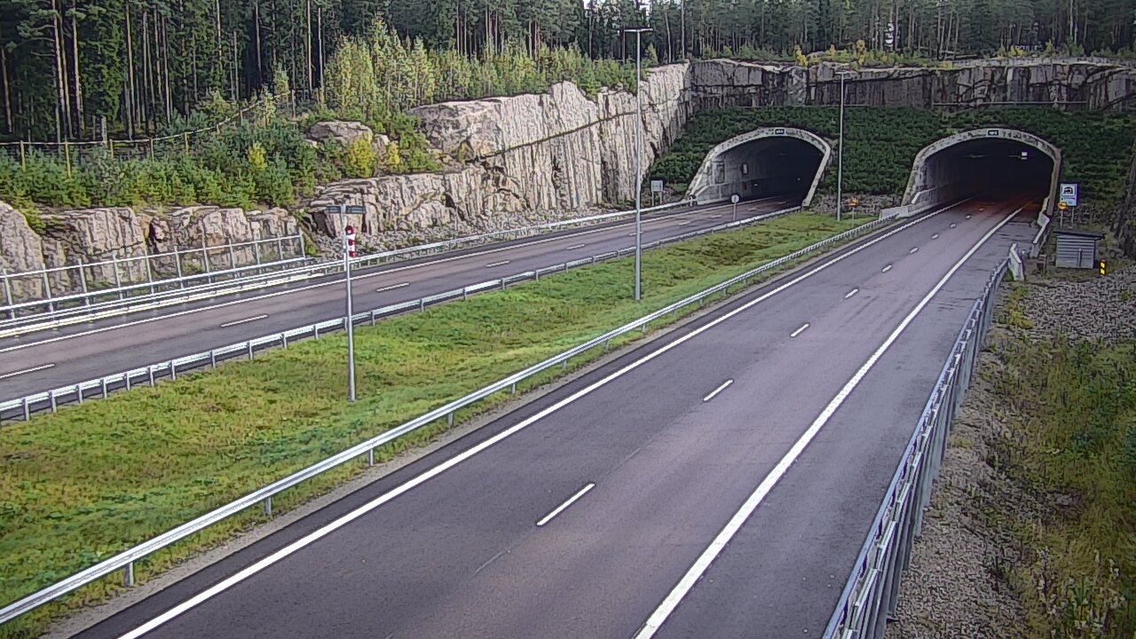 Weather Camera Image Road 7 Virolahti, Vaalimaan tunneli, suuaukko west, Virolahti, Kymenlaakso
