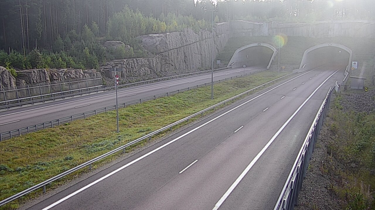 Weather Camera Image Road 7 Virolahti, Vaalimaan tunneli, suuaukko west, Virolahti, Kymenlaakso