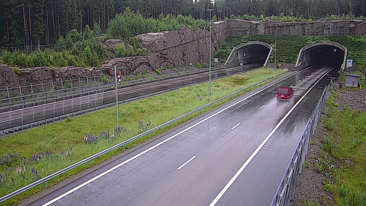 Weather Camera Image Road 7 Virolahti, Vaalimaan tunneli, suuaukko west, Virolahti, Kymenlaakso