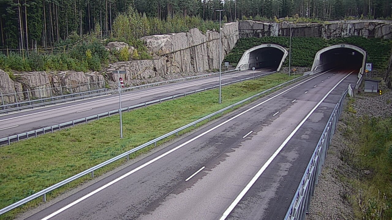 Weather Camera Image Road 7 Virolahti, Vaalimaan tunneli, suuaukko west, Virolahti, Kymenlaakso