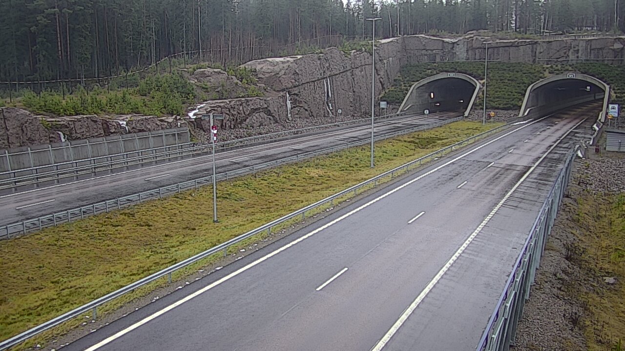 Weather Camera Image Väg 7 Vederlax, Vaalimaan tunneli, suuaukko väst, Virolahti, Kymenlaakso