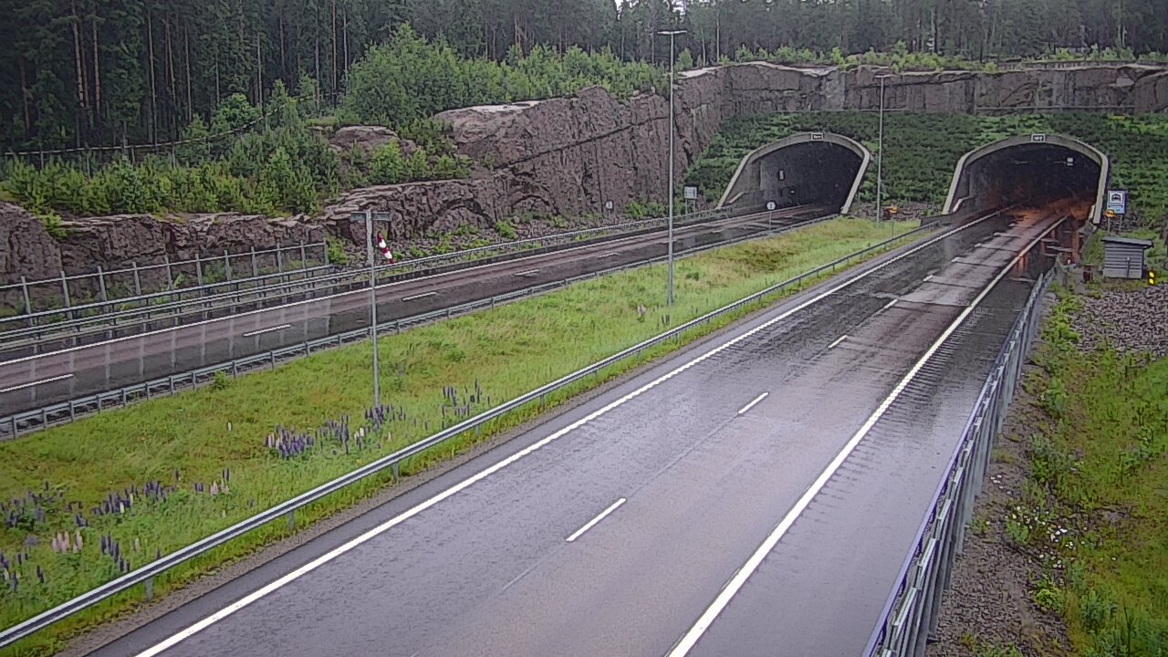 Weather Camera Image Road 7 Virolahti, Vaalimaan tunneli, suuaukko west, Virolahti, Kymenlaakso
