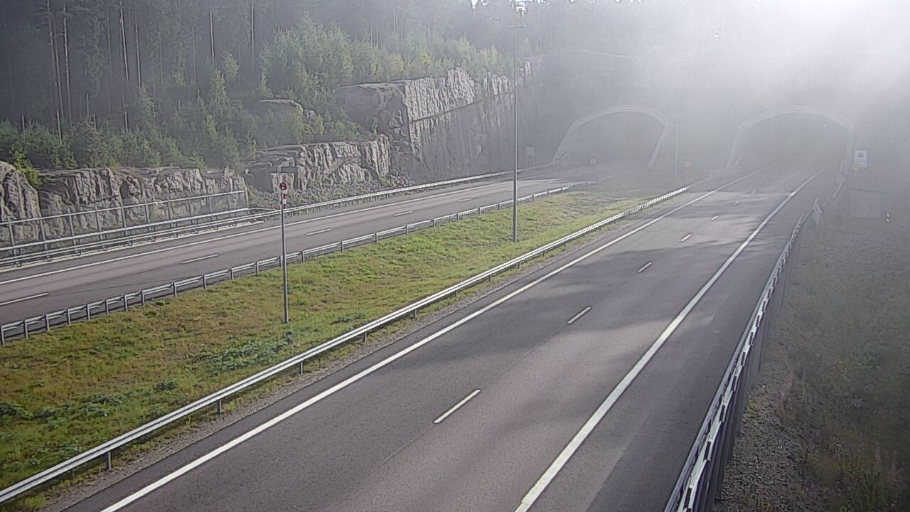 Weather Camera Image Road 7 Virolahti, Vaalimaan tunneli, suuaukko west, Virolahti, Kymenlaakso