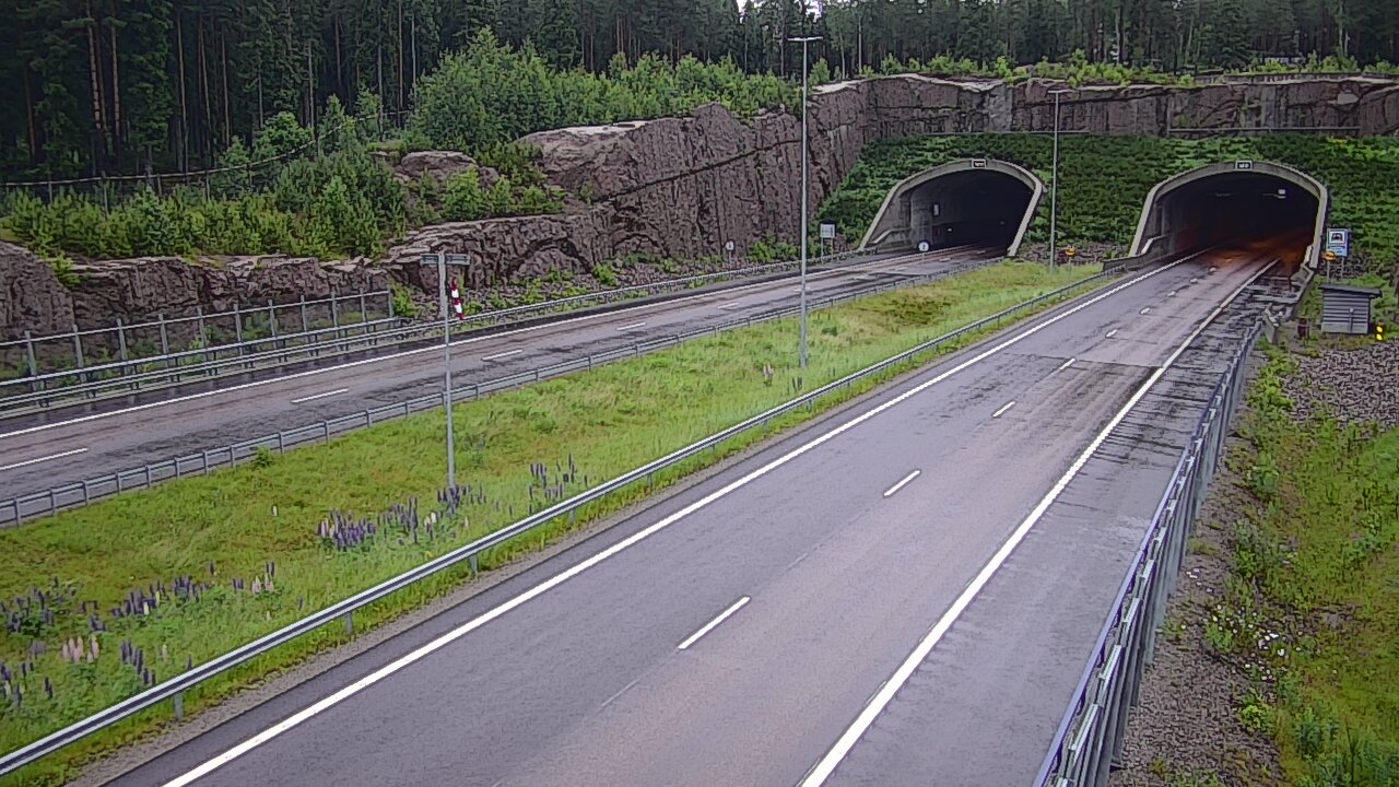 Weather Camera Image Road 7 Virolahti, Vaalimaan tunneli, suuaukko west, Virolahti, Kymenlaakso