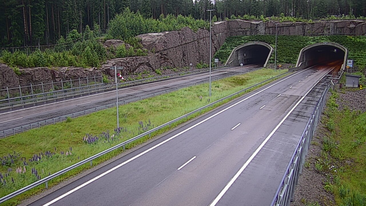 Weather Camera Image Road 7 Virolahti, Vaalimaan tunneli, suuaukko west, Virolahti, Kymenlaakso