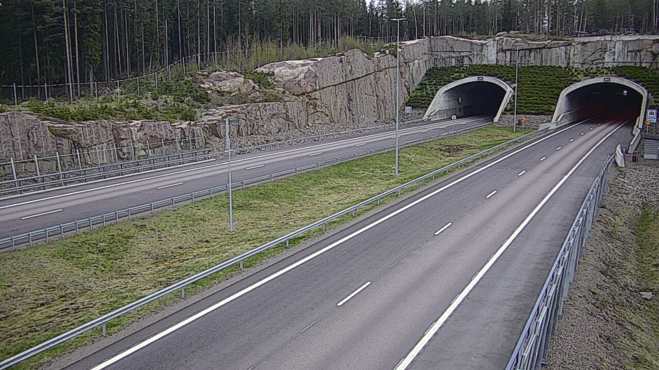 Weather Camera Image Road 7 Virolahti, Vaalimaan tunneli, suuaukko west, Virolahti, Kymenlaakso