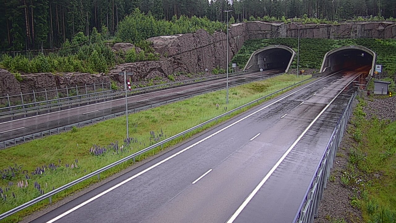 Weather Camera Image Road 7 Virolahti, Vaalimaan tunneli, suuaukko west, Virolahti, Kymenlaakso