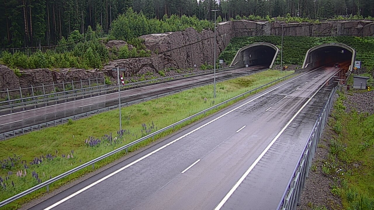 Weather Camera Image Road 7 Virolahti, Vaalimaan tunneli, suuaukko west, Virolahti, Kymenlaakso