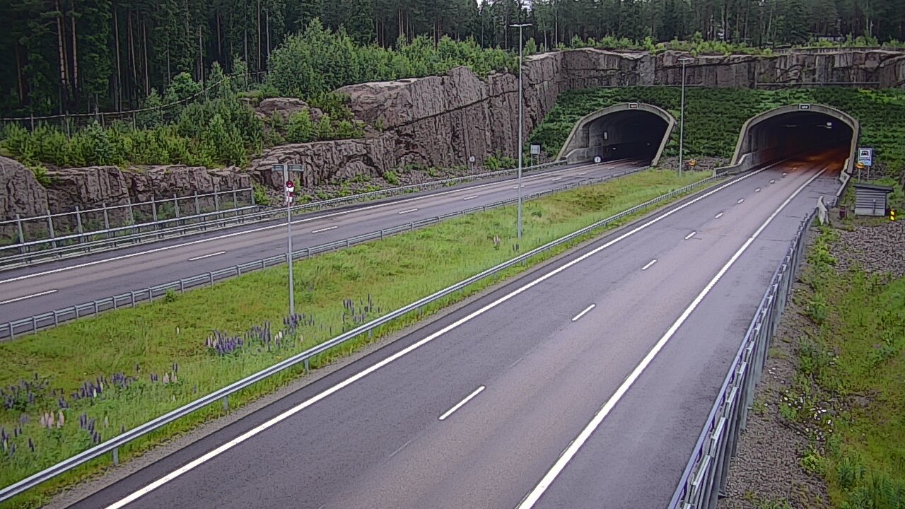 Weather Camera Image Road 7 Virolahti, Vaalimaan tunneli, suuaukko west, Virolahti, Kymenlaakso