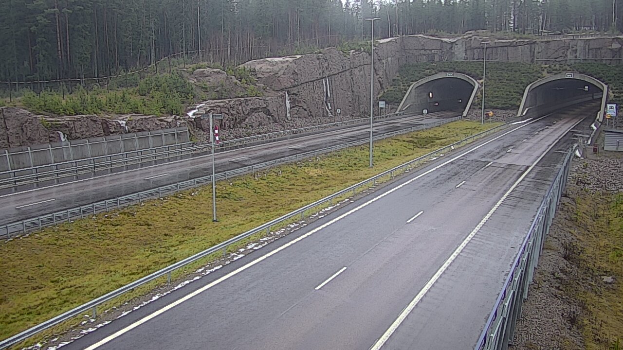 Weather Camera Image Väg 7 Vederlax, Vaalimaan tunneli, suuaukko väst, Virolahti, Kymenlaakso