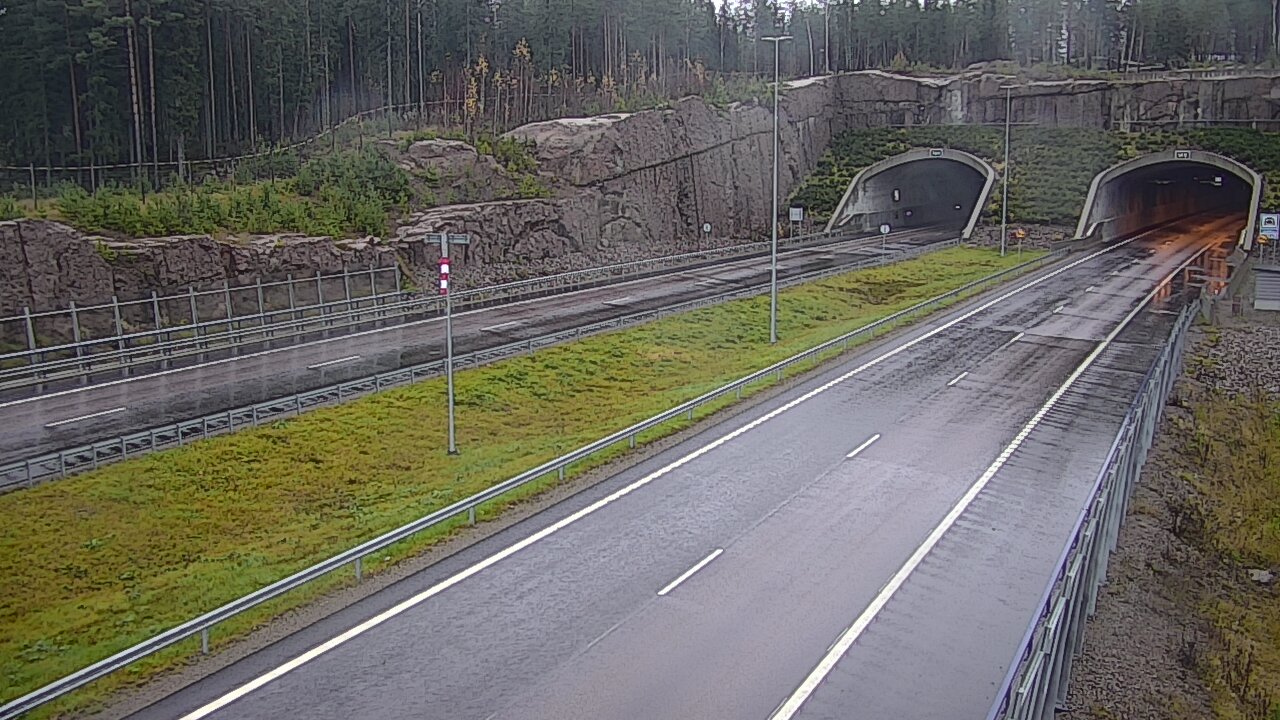 Weather Camera Image Väg 7 Vederlax, Vaalimaan tunneli, suuaukko väst, Virolahti, Kymenlaakso