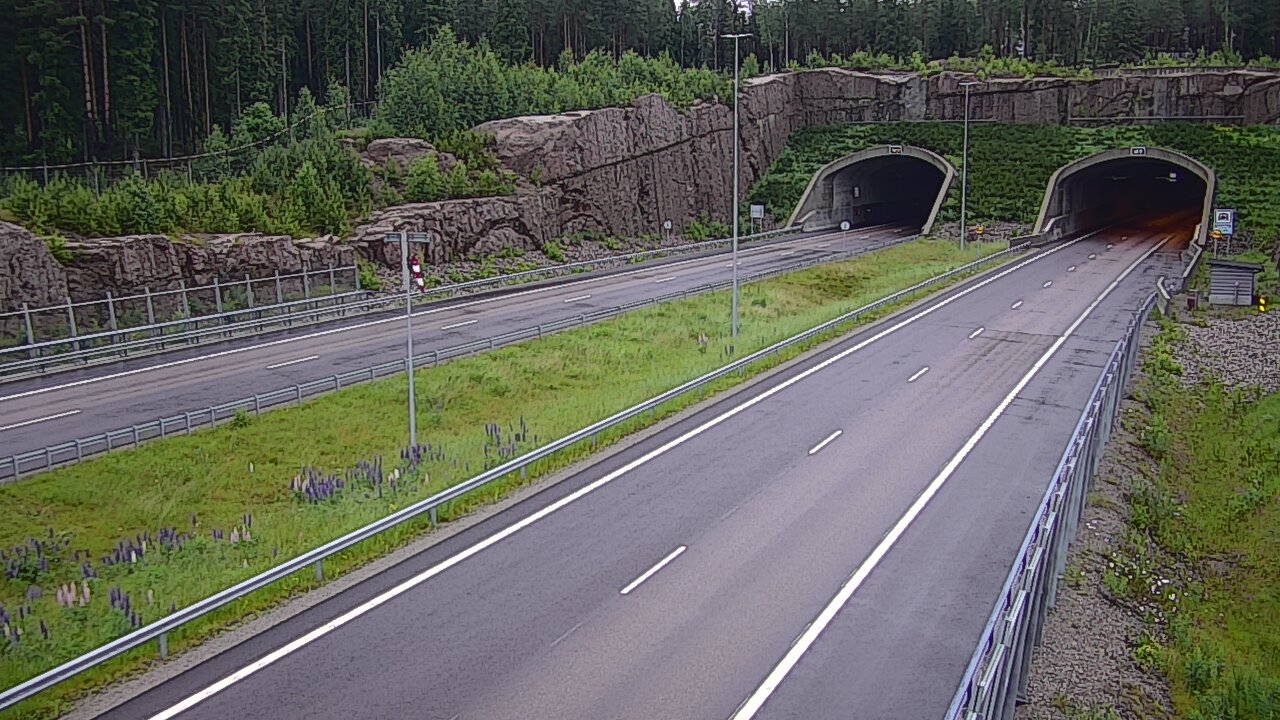 Weather Camera Image Road 7 Virolahti, Vaalimaan tunneli, suuaukko west, Virolahti, Kymenlaakso