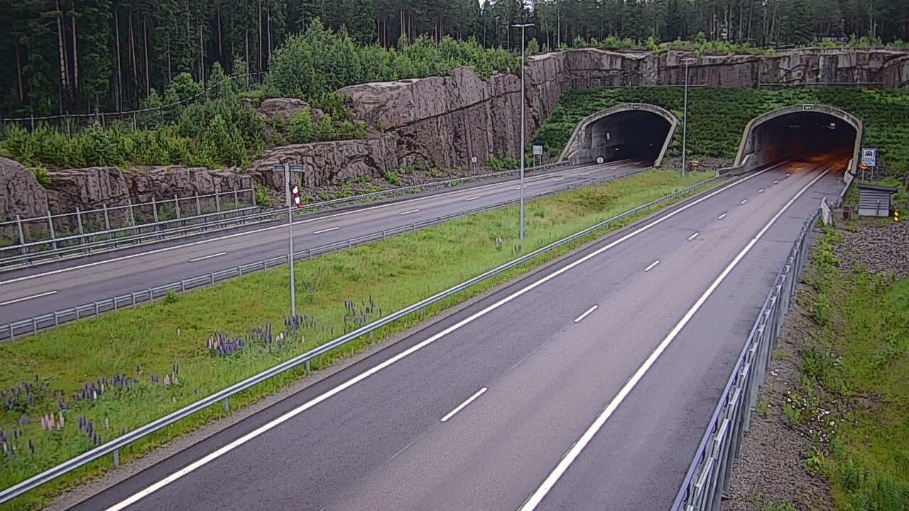 Weather Camera Image Road 7 Virolahti, Vaalimaan tunneli, suuaukko west, Virolahti, Kymenlaakso