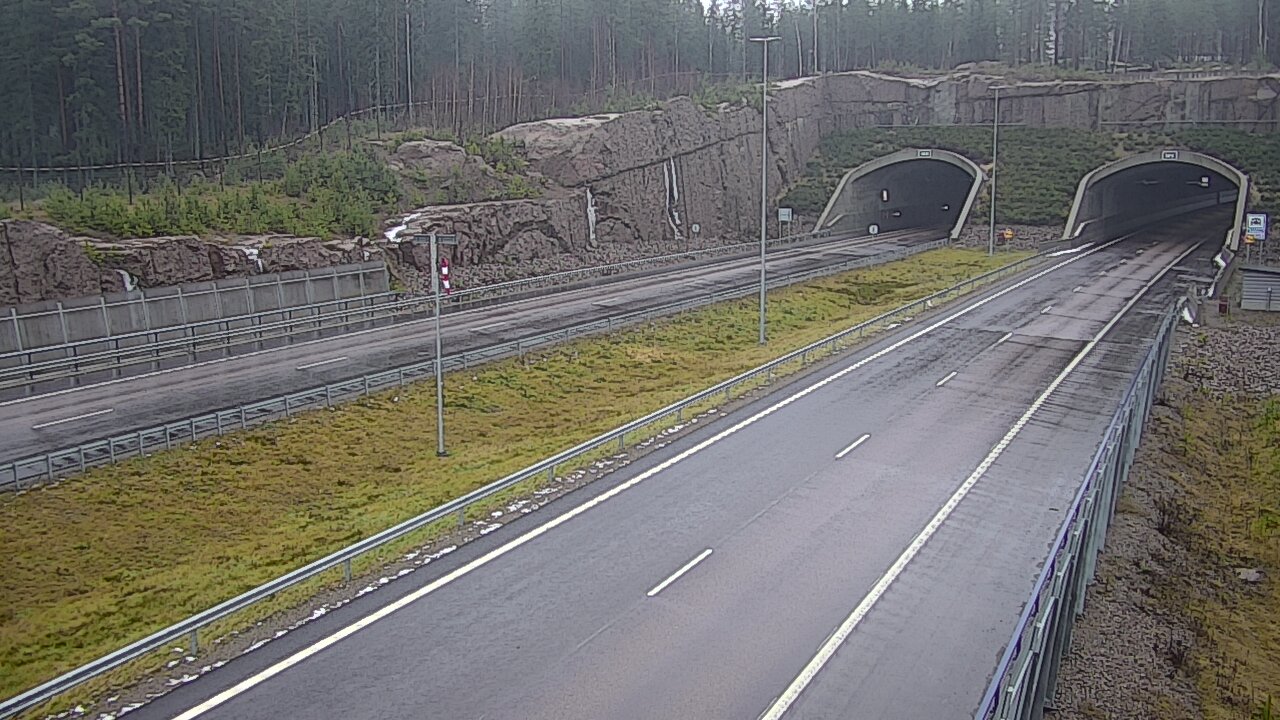Weather Camera Image Väg 7 Vederlax, Vaalimaan tunneli, suuaukko väst, Virolahti, Kymenlaakso