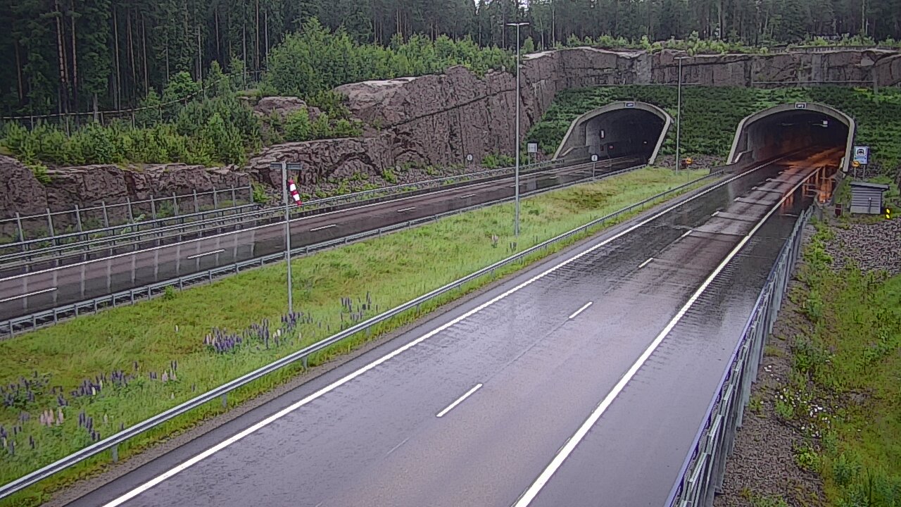 Weather Camera Image Road 7 Virolahti, Vaalimaan tunneli, suuaukko west, Virolahti, Kymenlaakso