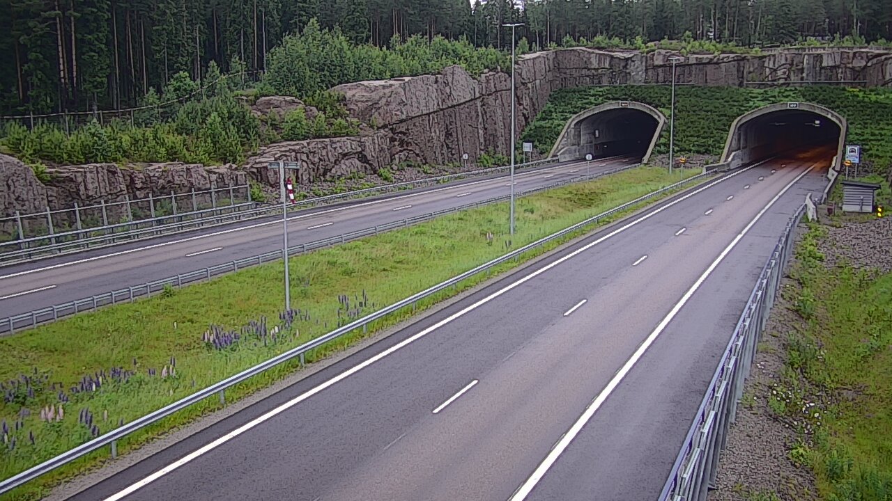 Weather Camera Image Road 7 Virolahti, Vaalimaan tunneli, suuaukko west, Virolahti, Kymenlaakso