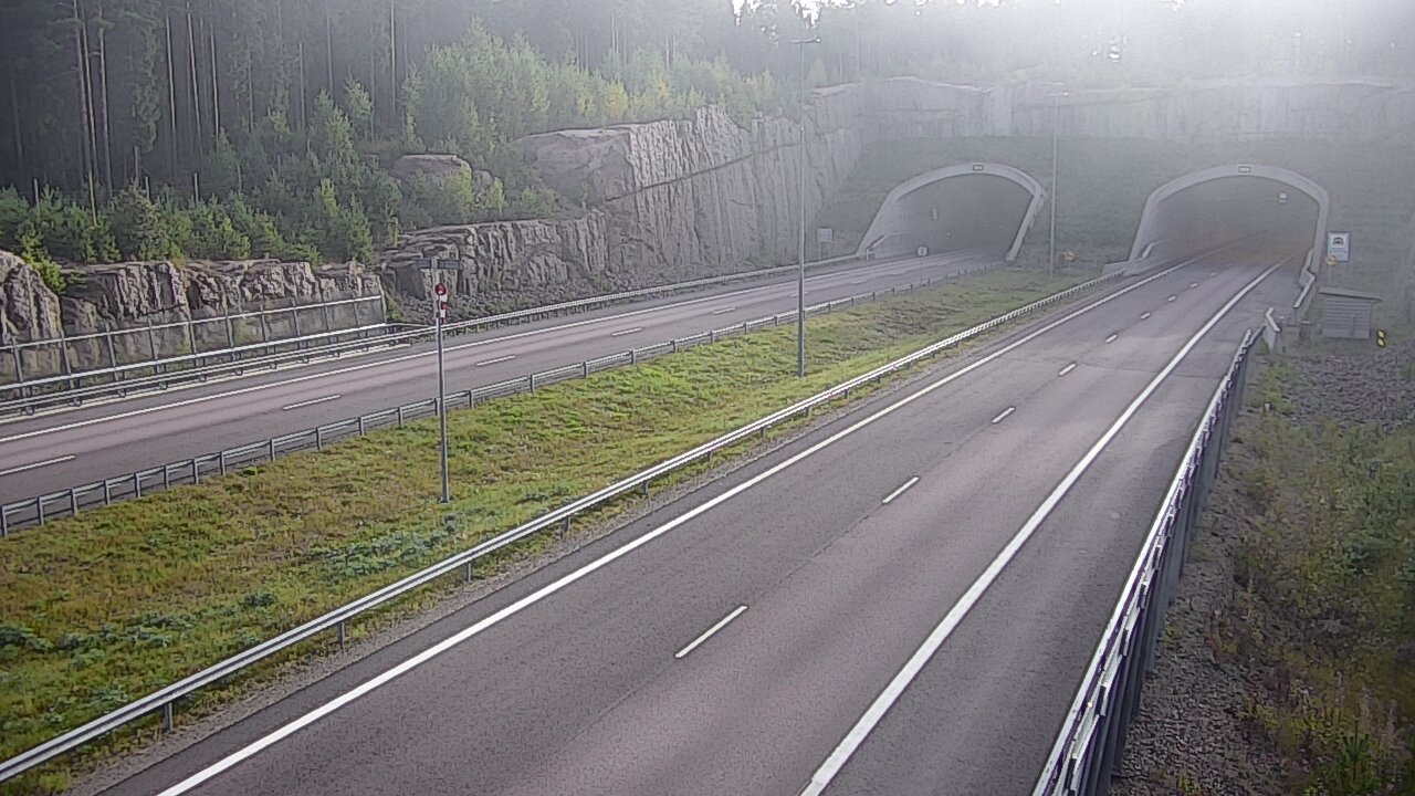Weather Camera Image Road 7 Virolahti, Vaalimaan tunneli, suuaukko west, Virolahti, Kymenlaakso