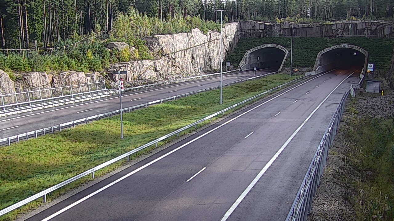 Weather Camera Image Road 7 Virolahti, Vaalimaan tunneli, suuaukko west, Virolahti, Kymenlaakso