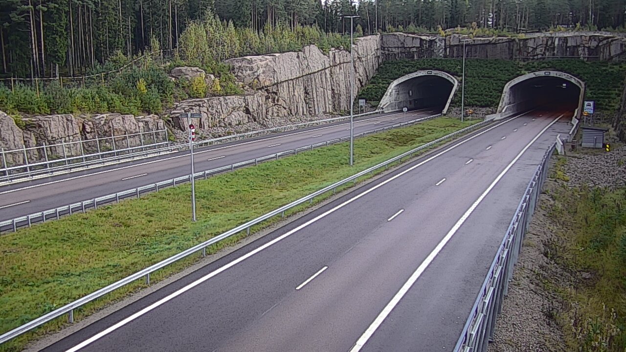Weather Camera Image Road 7 Virolahti, Vaalimaan tunneli, suuaukko west, Virolahti, Kymenlaakso