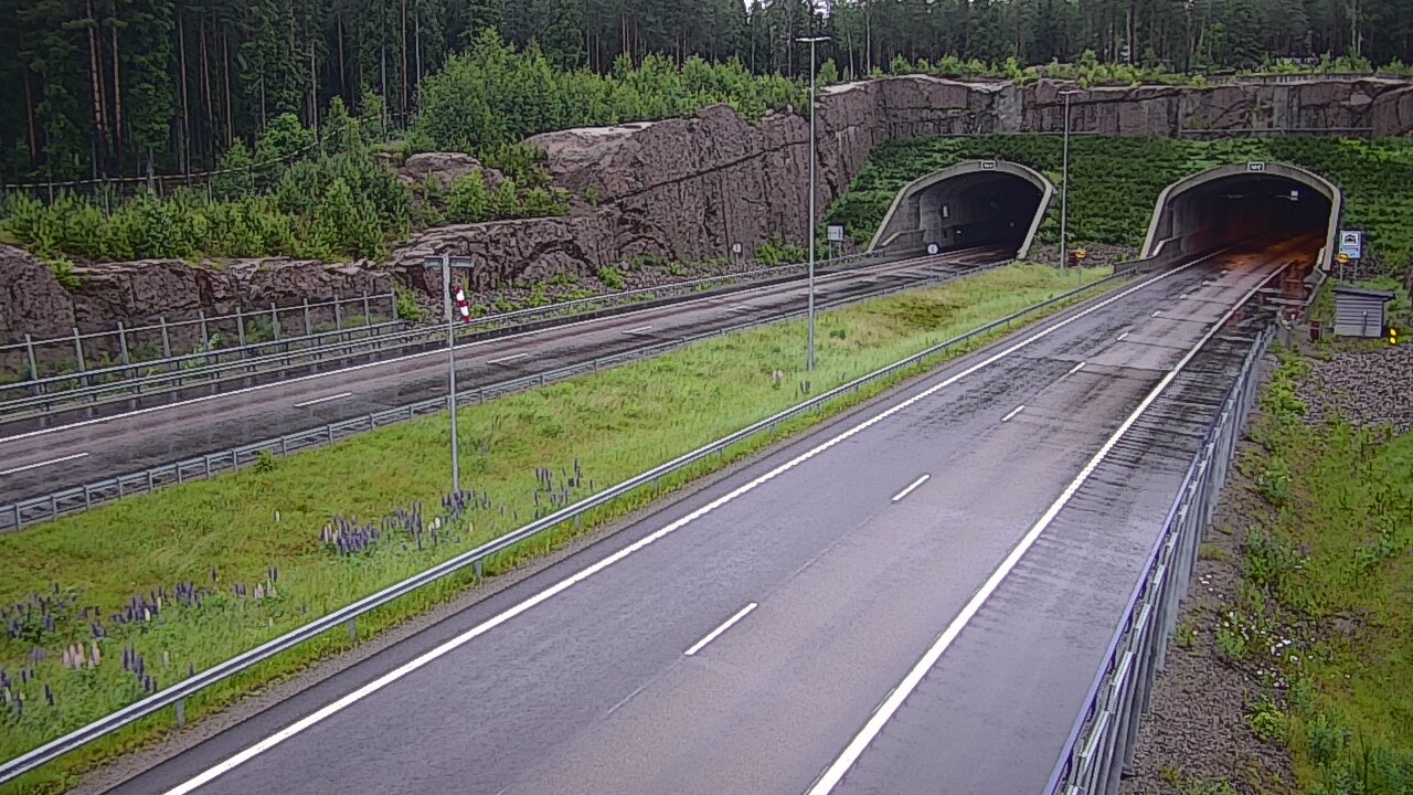 Weather Camera Image Road 7 Virolahti, Vaalimaan tunneli, suuaukko west, Virolahti, Kymenlaakso