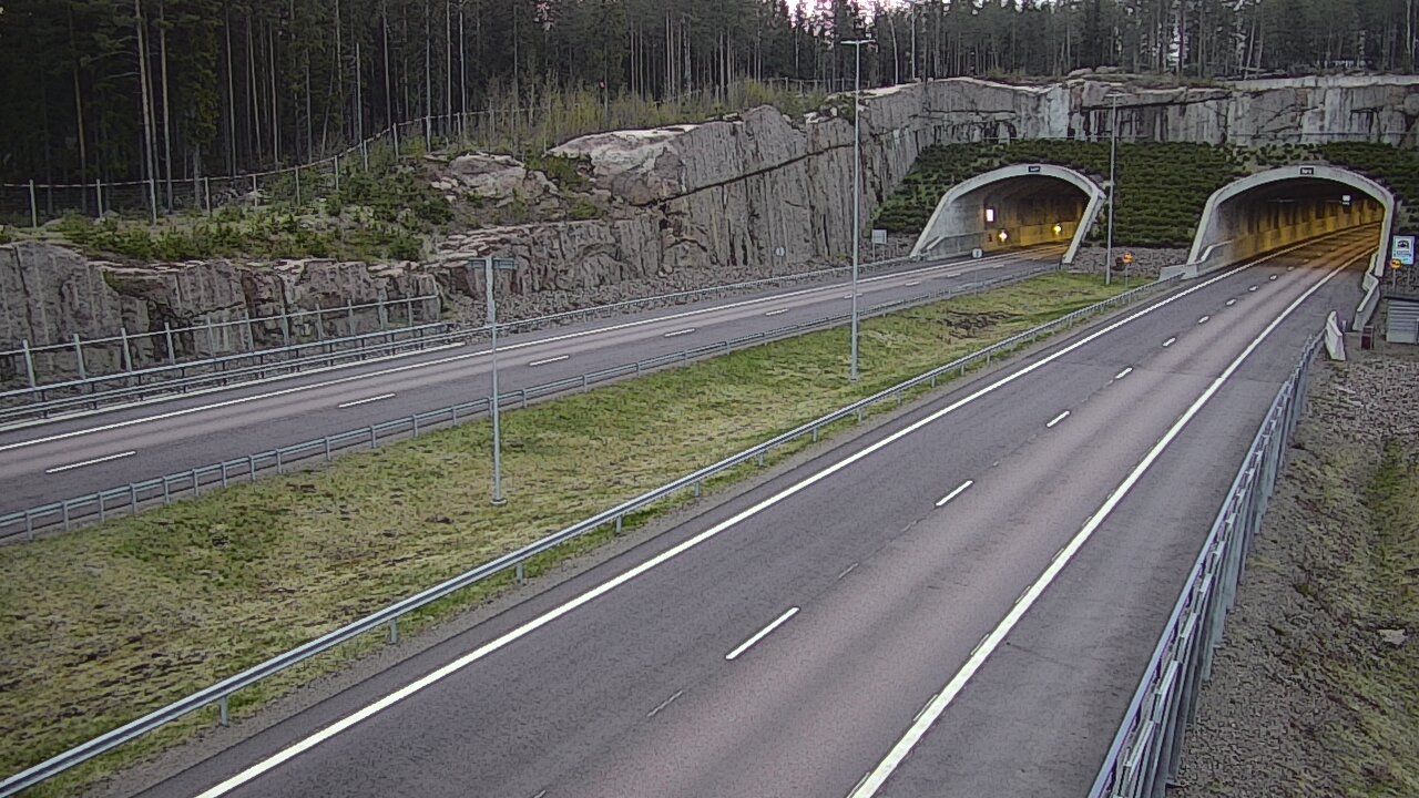 Weather Camera Image Road 7 Virolahti, Vaalimaan tunneli, suuaukko west, Virolahti, Kymenlaakso