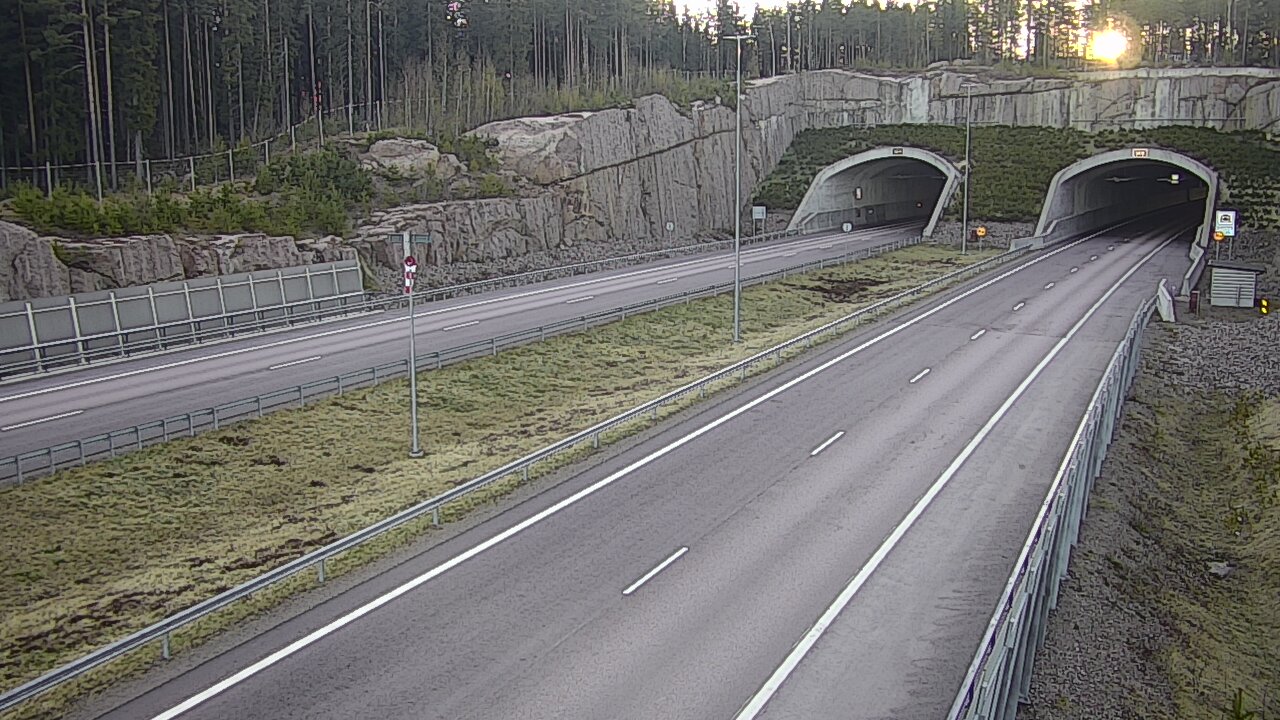 Kelikamerat Kuva Tie 7 Virolahti, Vaalimaan tunneli, suuaukko länsi, Virolahti, Kymenlaakso