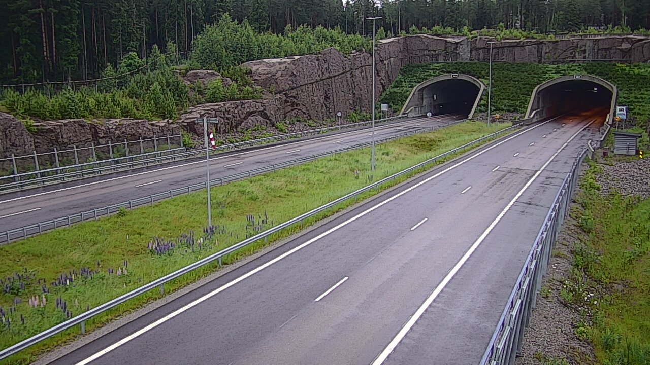 Weather Camera Image Road 7 Virolahti, Vaalimaan tunneli, suuaukko west, Virolahti, Kymenlaakso