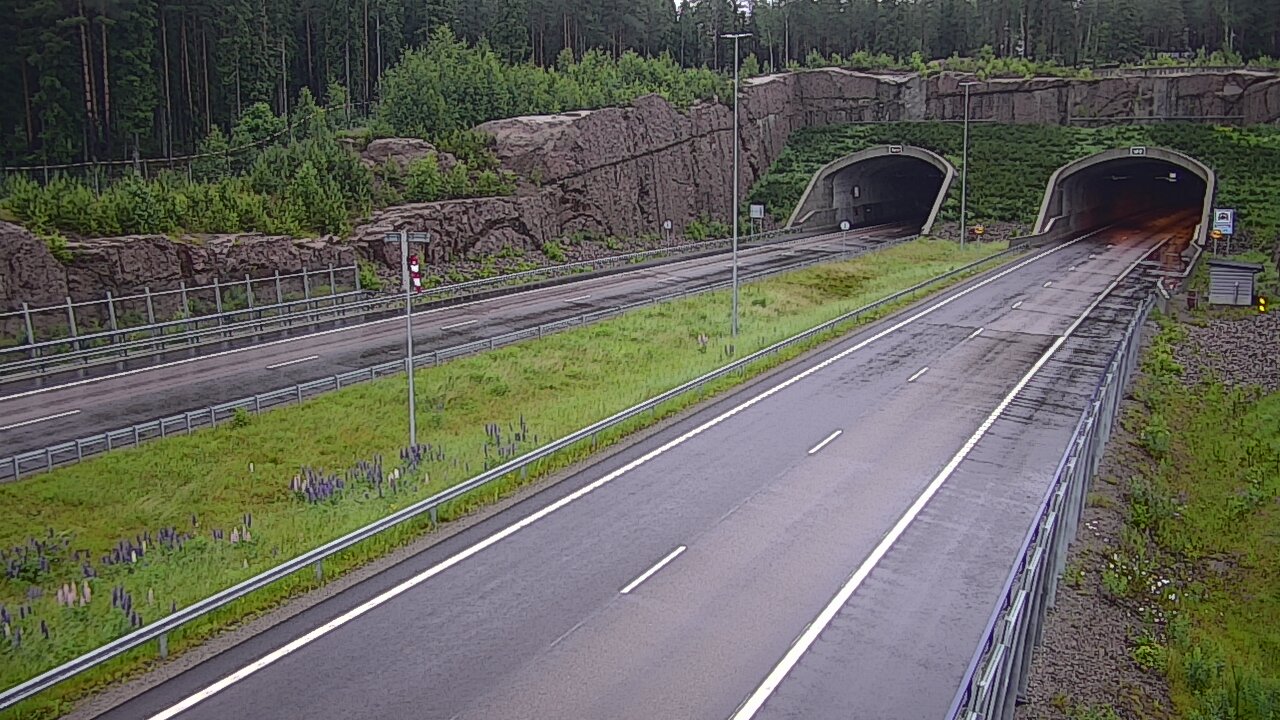 Weather Camera Image Road 7 Virolahti, Vaalimaan tunneli, suuaukko west, Virolahti, Kymenlaakso