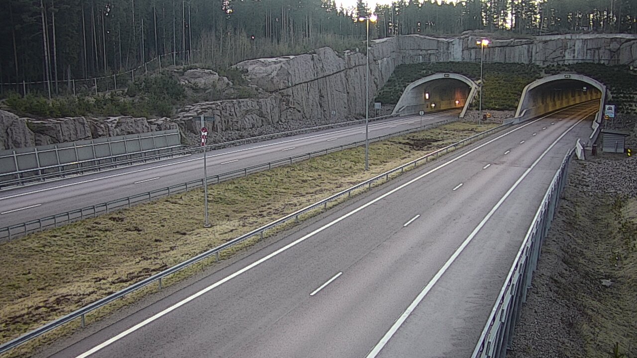 Kelikamerat Kuva Tie 7 Virolahti, Vaalimaan tunneli, suuaukko länsi, Virolahti, Kymenlaakso