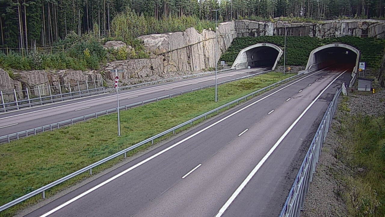 Weather Camera Image Road 7 Virolahti, Vaalimaan tunneli, suuaukko west, Virolahti, Kymenlaakso
