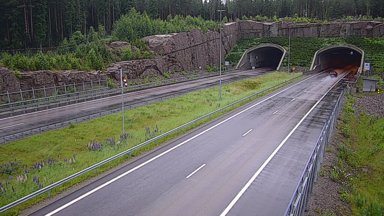 Weather Camera Image Road 7 Virolahti, Vaalimaan tunneli, suuaukko west, Virolahti, Kymenlaakso