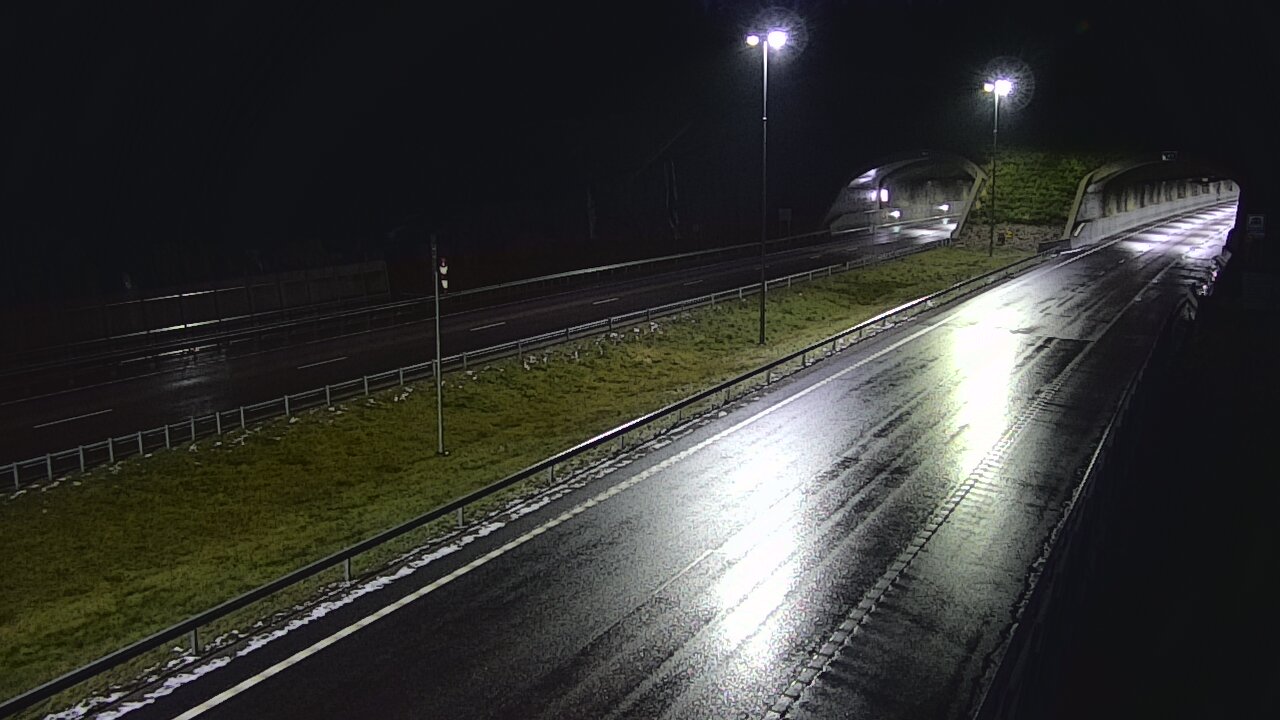 Weather Camera Image Väg 7 Vederlax, Vaalimaan tunneli, suuaukko väst, Virolahti, Kymenlaakso