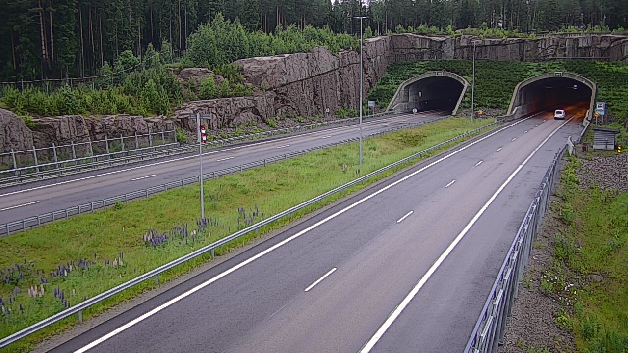 Weather Camera Image Road 7 Virolahti, Vaalimaan tunneli, suuaukko west, Virolahti, Kymenlaakso