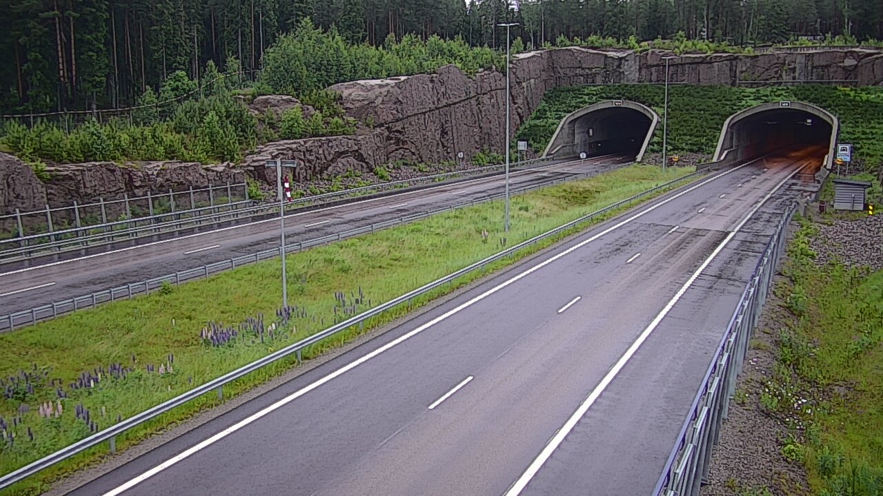 Weather Camera Image Road 7 Virolahti, Vaalimaan tunneli, suuaukko west, Virolahti, Kymenlaakso